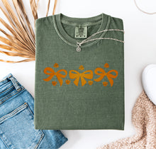 Fall Bows Embroidered T-shirt