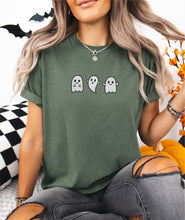3 Cute Ghosts Embroidered T-shirt