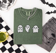 3 Cute Ghosts Embroidered T-shirt