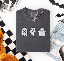 3 Cute Ghosts Embroidered T-shirt