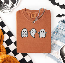 3 Cute Ghosts Embroidered T-shirt