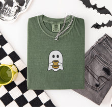 Coffee Ghost Embroidered T-shirt