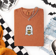 Coffee Ghost Embroidered T-shirt