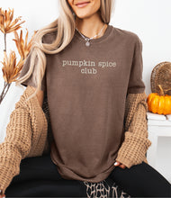 Pumpkin Spice Club Embroidered T-shirt