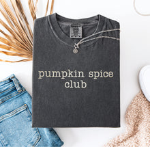 Pumpkin Spice Club Embroidered T-shirt