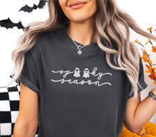 spooky season embroidered comfort colors tshirt
