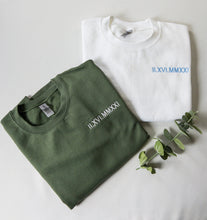 Custom Embroidered Roman Numeral Date Sweatshirt