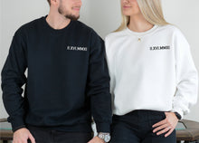 Custom Embroidered Roman Numeral Date Sweatshirt