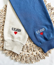 Custom Embroidered Sweatshirt with Sleeve Embroidery