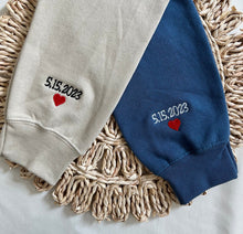 Custom Embroidered Sweatshirt with Sleeve Embroidery