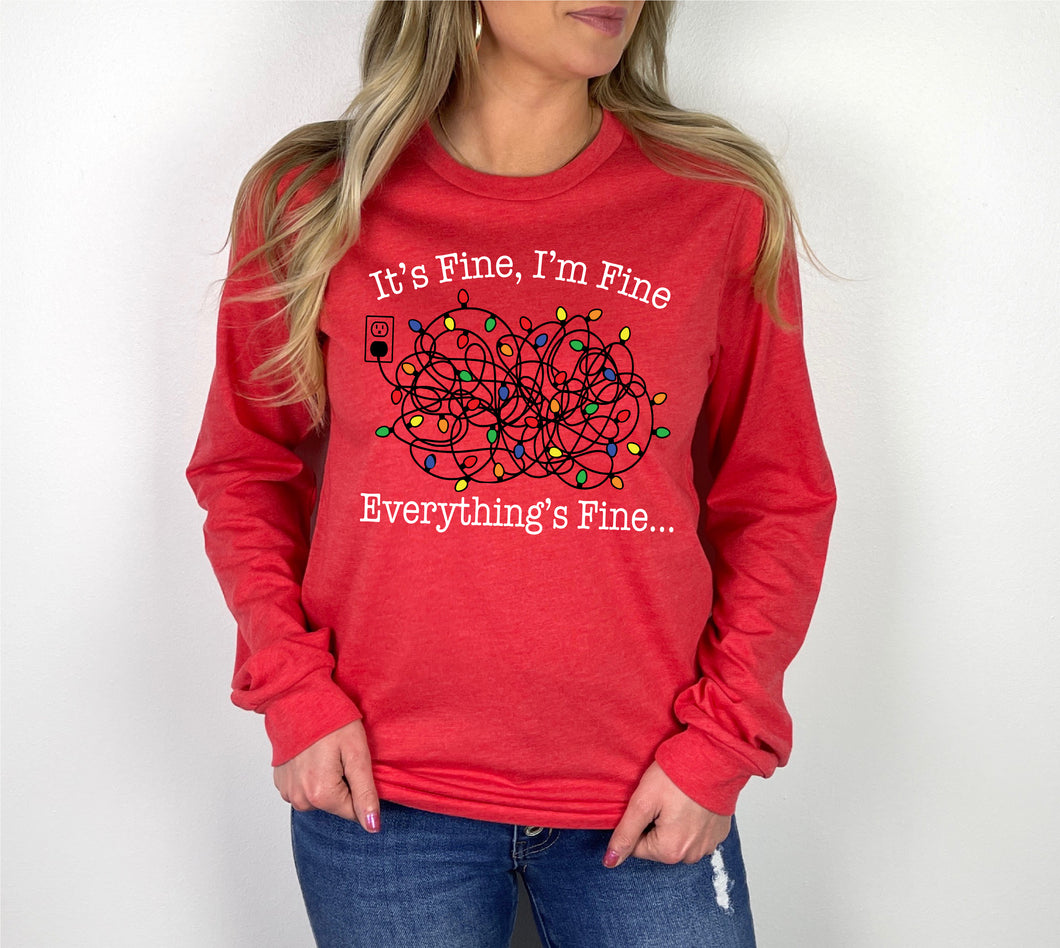 Christmas Lights Long Sleeve Tee