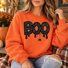 Boo Halloween Applique Custom Embroidered Sweatshirt