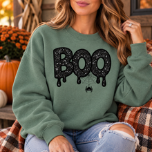 Boo Halloween Applique Custom Embroidered Sweatshirt