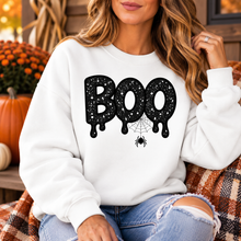 Boo Halloween Applique Custom Embroidered Sweatshirt