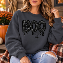 Boo Halloween Applique Custom Embroidered Sweatshirt