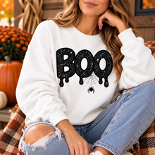 Boo Halloween Applique Custom Embroidered Sweatshirt