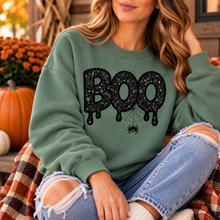 Boo Halloween Applique Custom Embroidered Sweatshirt