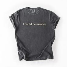 I Could Be Meaner embroidered t-shirt — Pepper