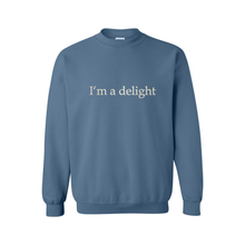 I'm a Delight sweatshirt — Indigo Blue