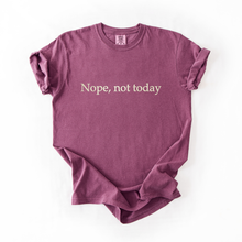 Nope Not Today embroidered t-shirt — Berry