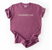 Absolutely Not Embroidered Tee