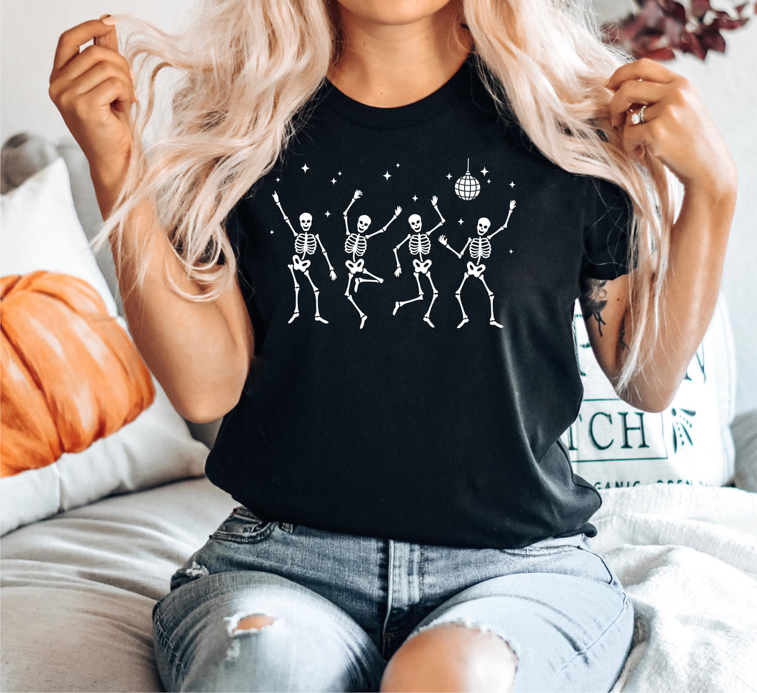 Dancing Skeletons Halloween Tee