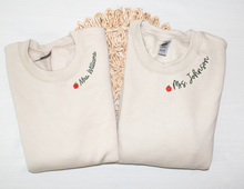 Custom Teacher Embroidered Neckline Sweatshirt