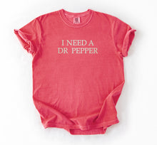 I Need A Dr. Pepper embroidered tee — Watermelon