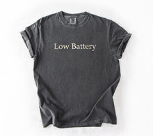 Low Battery Embroidered T-Shirt