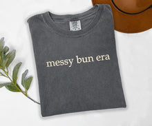Messy Bun Era Embroidered T-shirt