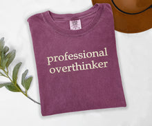 Professional Overthinker Embroidered T-shirt