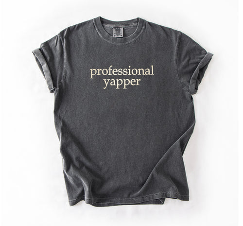 Professional Yapper Embroidered T-shirt