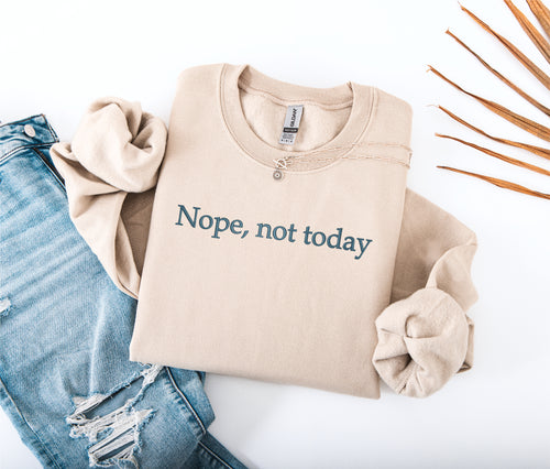 Nope, not today