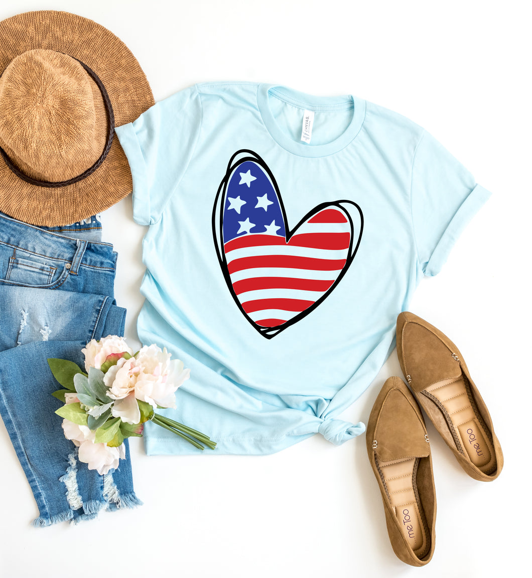 Patriotic Heart - FINAL SALE