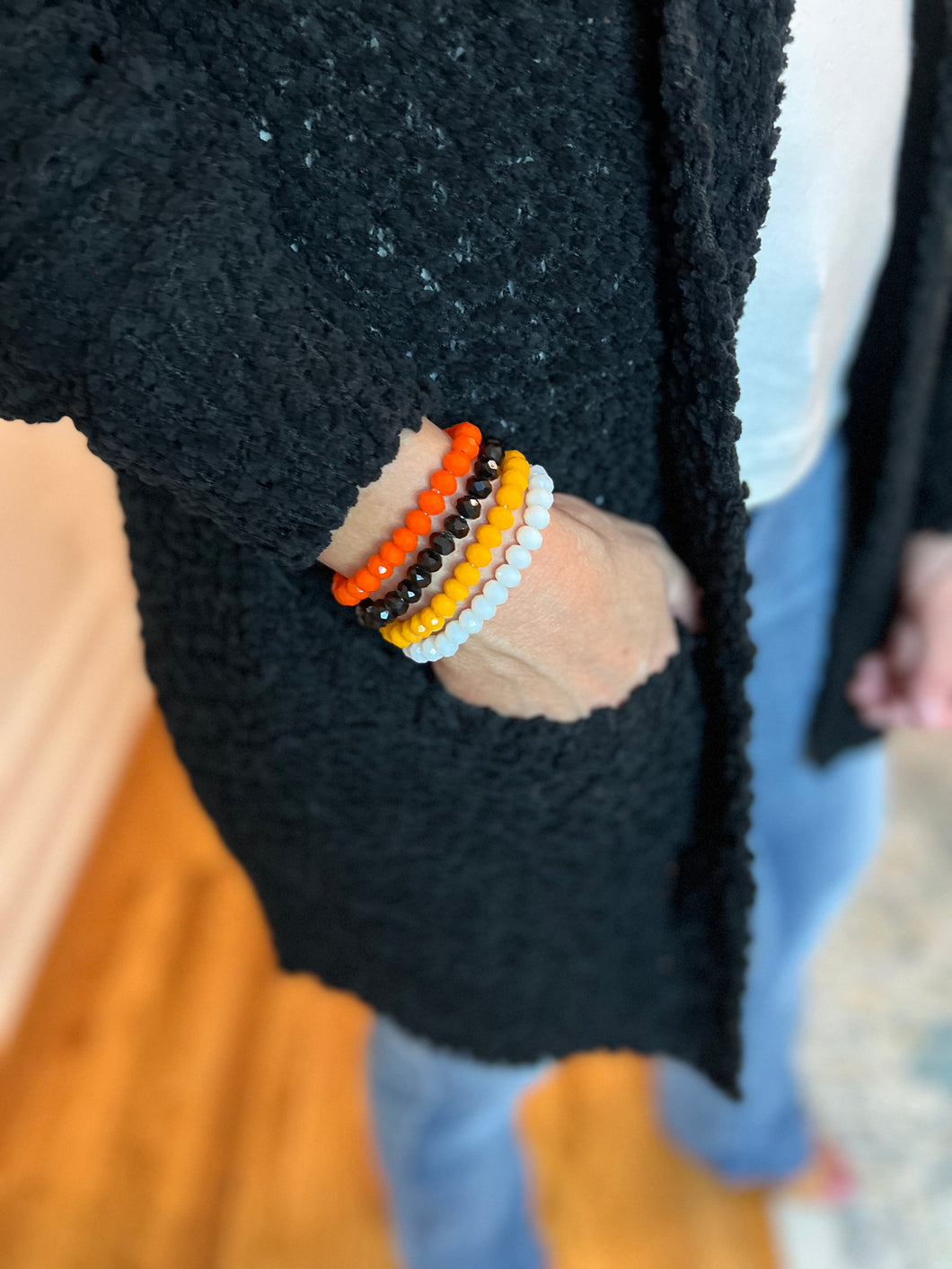 Halloween Beaded Bracelet