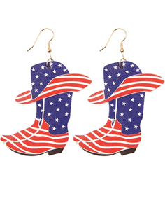 USA Boot Earrings