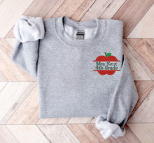 Custom Teacher Name and Grade Sweatshirts